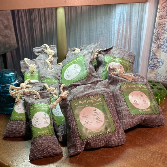 AIR PURIFYING BAG Bamboo Charcoal Bags Odor Absorber Deodorizer 12ct VITSCAN - Picture 2 of 8